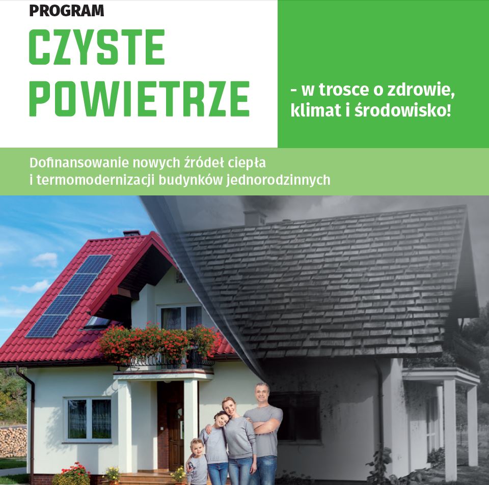 program czyste powietrze - grafika/hiperłącze