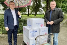 Gmina Dobczyce przekazała 10 000 maseczek dla szpitala w Myślenicach