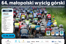 plakat 64. małopolski wyścig górski
