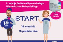 Informacja o tym, że trwa nabór zadań do 9. edycji Budżetu Obywatelskiego