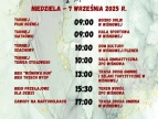 Plakat z harmonogramem Festiwalu Sportowego