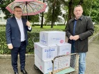 Gmina Dobczyce przekazała 10 000 maseczek dla szpitala w Myślenicach