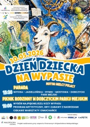 Plakat promujący Dzień Dziecka na Wypasie