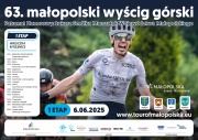 Plakat na którym rozpisany jest I etap wyścigu.