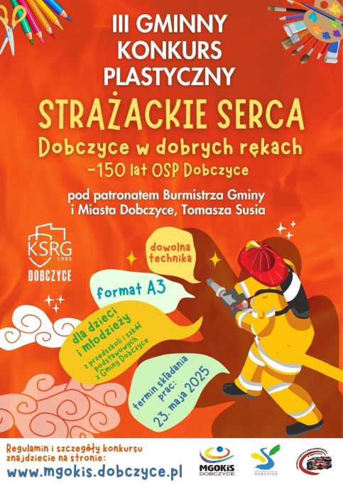Plakat promujący konkurs plastyczny