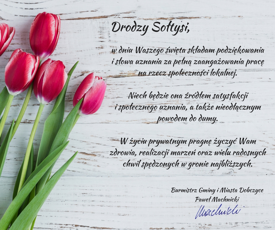 życzenia dla sołtysów - grafika przykładowa