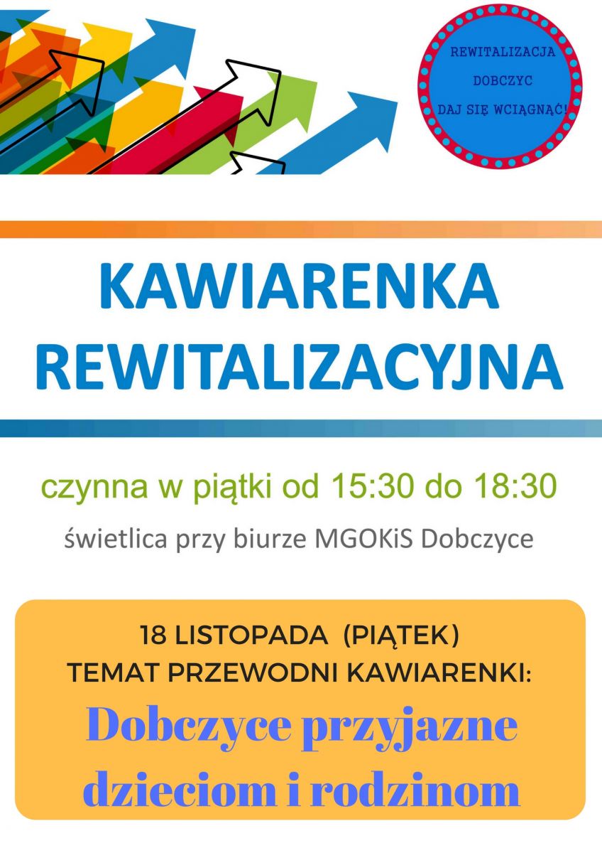 kawiarenka rewitalizacyjna plakat