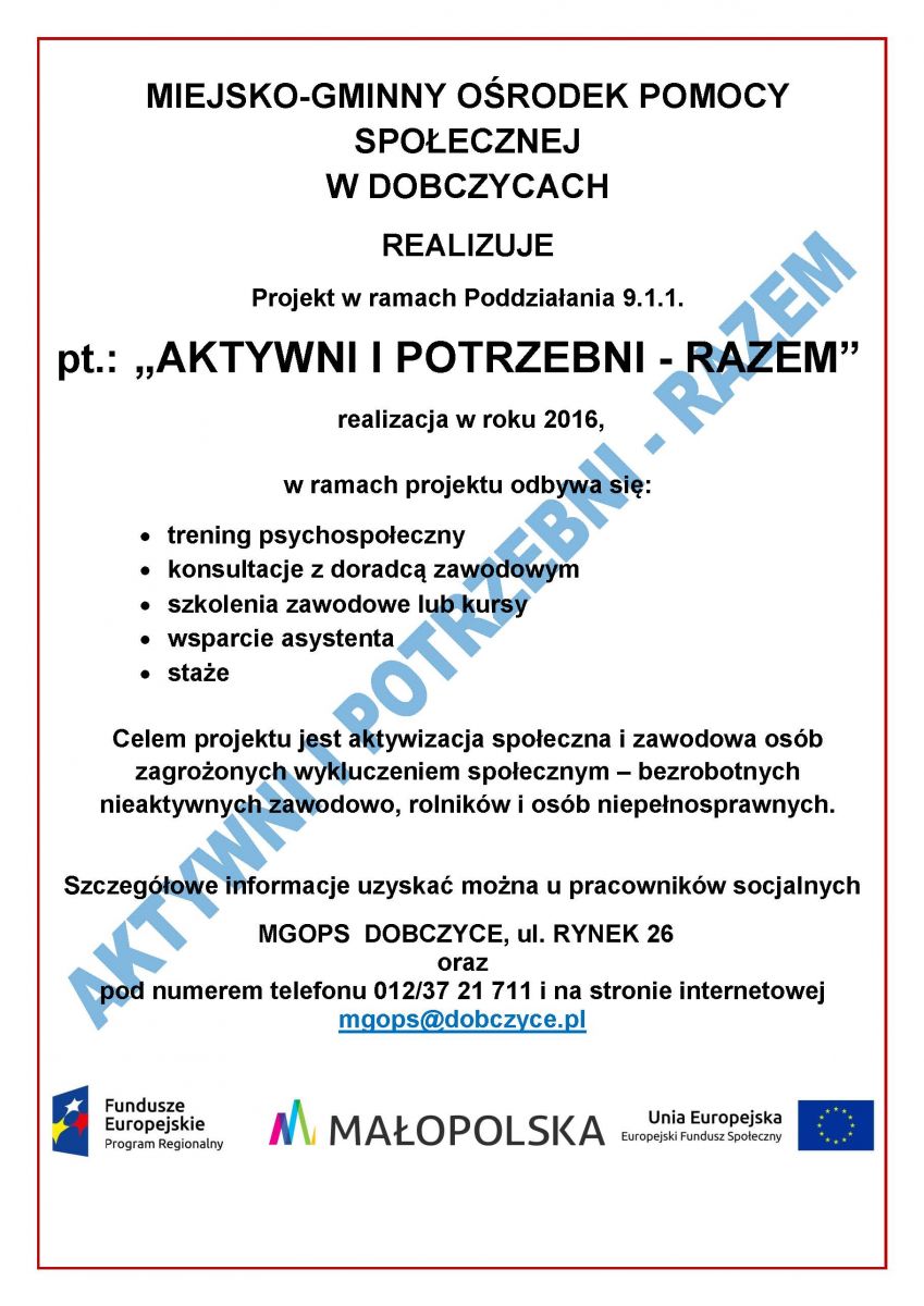 Aktywni i potrzebni - razem