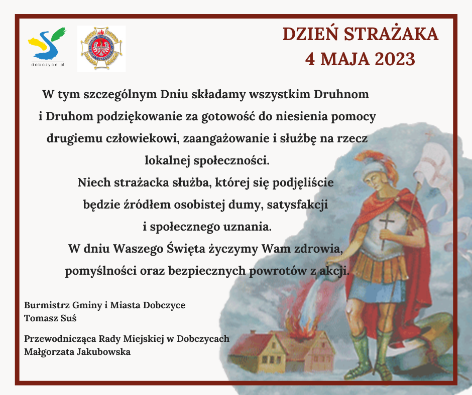 życzenia dla strażaków