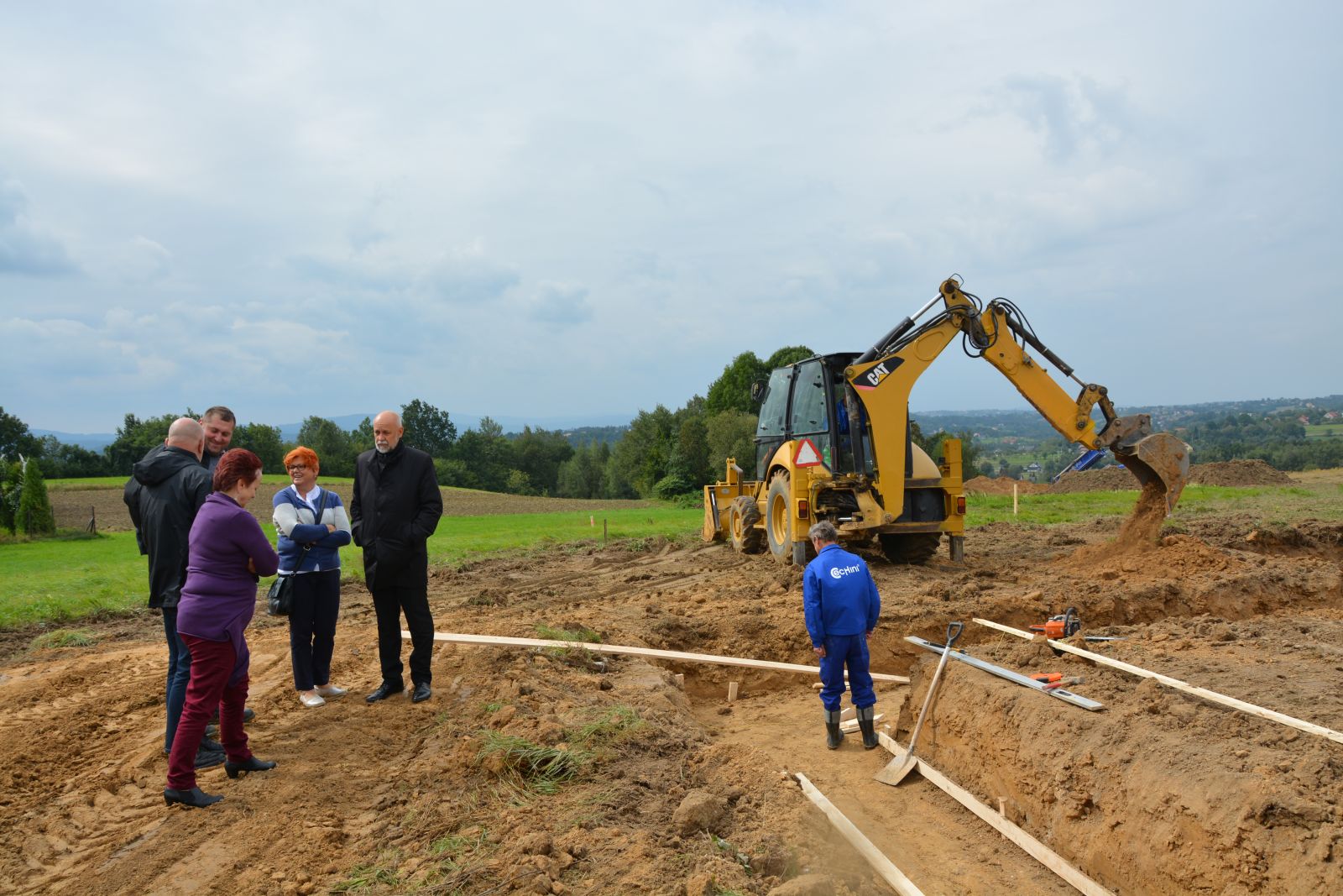 ruszyła budowa szkoły w Dziekanowicach - fot. MGaweł 05.09.2017