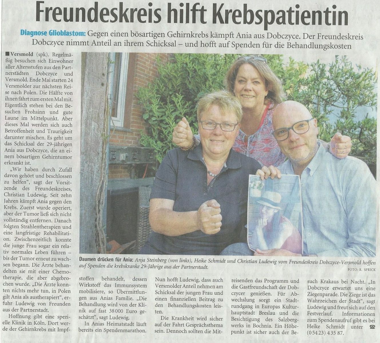 artykuł z gazety niemieckiej