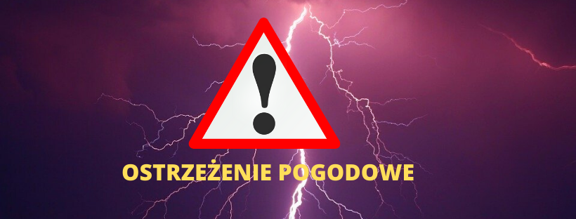 baner ostrzeżenie pogodowe