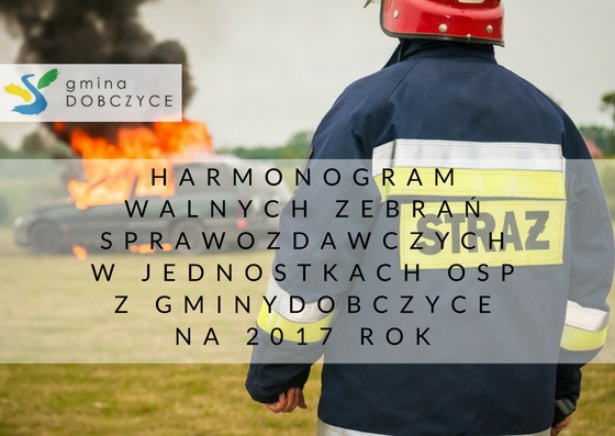 baner - harmonogram walnych zebrań strażackich 