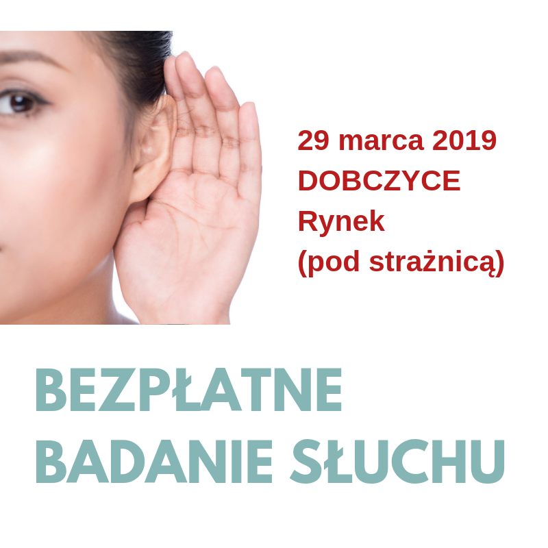 bezpłatne badanie słuchu - baner informacyjny