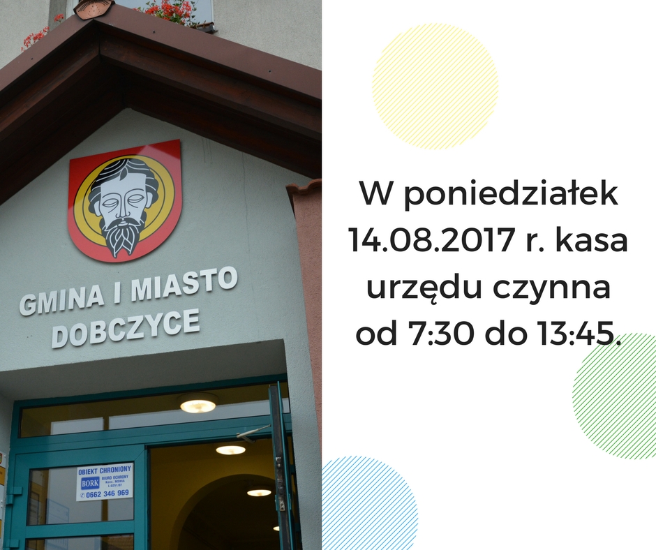 informacja o kasie urzędu