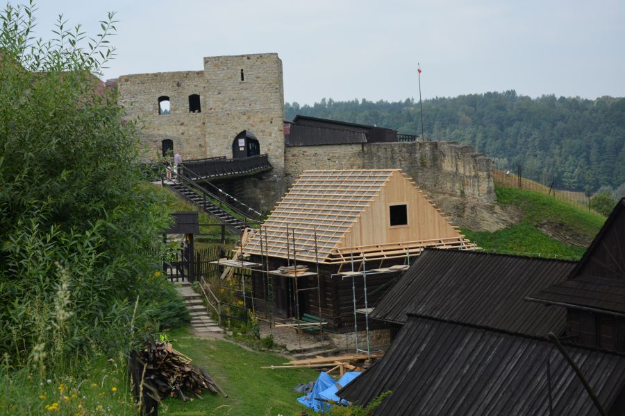 zdjęcie z prac przy Skansenie