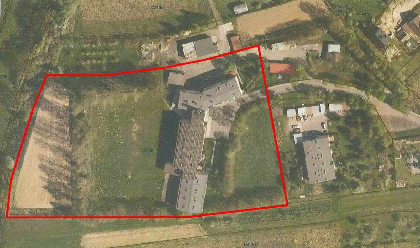 mapa poglądowa działki do sprzedaży