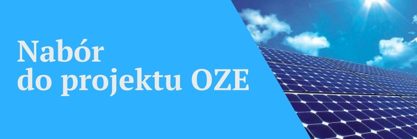 baner - nabór do projektu OZE