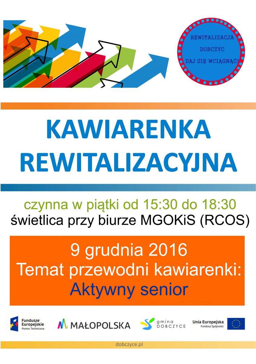 plakat - kawiarenka rewitalizacyjna