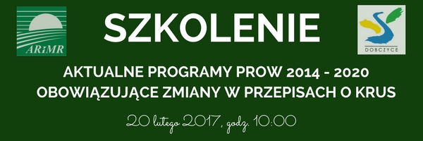 baner - szkolenie ARiMR