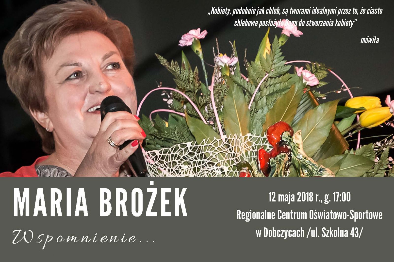 baner - wspomnienie o Pani Marii Brożek