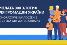 Świadczenie 300 złotych dla obywateli Ukrainy