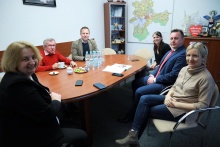 Delegacja z Versmold na spotkaniu w gabinecie burmistrza 