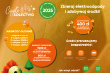 Plakat informujący o akcji "Czyste Sołectwo"
