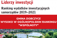 Gmina Dobczyce liderem inwestycji w powiecie i wysoko w ogólnopolskim rankingu