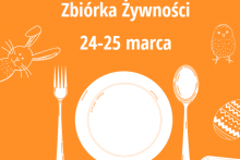 grafika poglądowa plakat promujący zbiórkę żywności