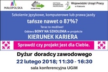 "Kierunek Kariera" - spotkanie z doradcą zawodowym