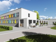 wizualizacja zmodernizowanego i rozbudowanego przedszkola nr 3