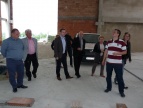 Wizyta w strefie przemysłowej w Dobczycach - nowy budynek piekarni "Złoty Kłos" 