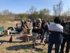 akcja sprzątania brzegów Raby