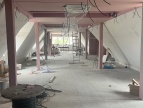 pomieszczenie w domu ludowym w trakcie modernizacji