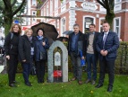 Dobczycki plac - odsłonięcie pomnika z okazji 25-lecia partnerstwa miast Dobczyce-Versmold