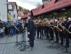 Występ Orkiestry Dętej Dobczyce podczas Jarmarku Świątecznego