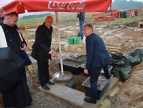 Wmurowanie kamienia węgielnego pod budowę szkoły w Dziekanowicach