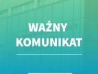 napis ważny komunikat