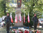 Warta przy Pomniku Nieznanego Żołnieża na rynku w Dobczycach 