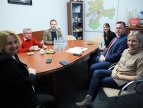 Delegacja z Versmold na spotkaniu w gabinecie burmistrza 