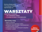 Plakat promujący warsztaty -Jak wspierać dziecko w korzystaniu z technologii