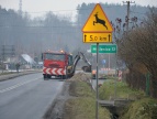Prace nad budową chodnika wzdłuż ulicy Myślenickiej
