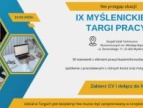 plakat promujący IX Myślenickie Targi Pracy