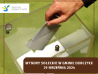 urna wyborcza i ręka wkładająca do niej głos