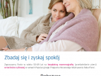 bezpłatna mammografia w Dobczycach - plakat