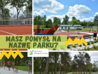 grafika - park miejski w Dobczycach