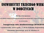 plakat - Uroczysta inauguracja roku akademickiego Uniwersytetu Trzeciego Wieku