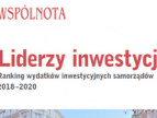 Gmina Dobczyce liderem inwestycji w powiecie i wysoko w ogólnopolskim rankingu