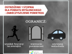 Ostrzeżenie 1 stopnia dla powiatu myślenickiego - zanieczyszczenie powietrza